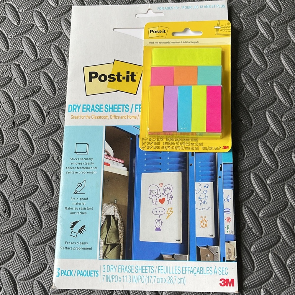 Post-it Bundle - Dry Erase Sheets & Notes, Page markers